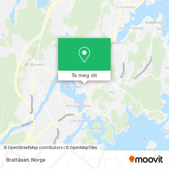 Brattåsen kart