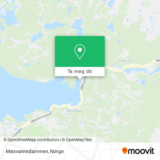 Møsvannsdammen kart