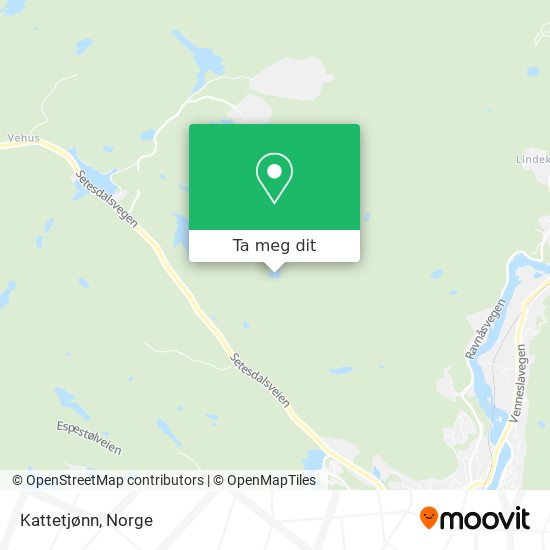 Kattetjønn kart