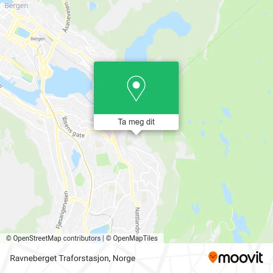 Ravneberget Traforstasjon kart