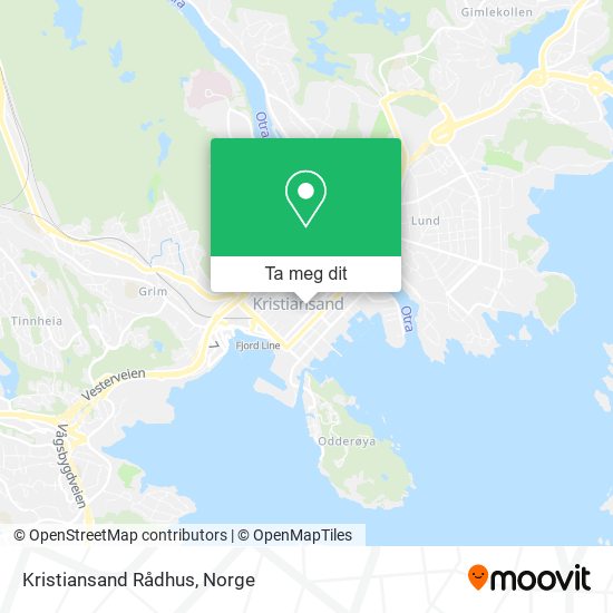 Kristiansand Rådhus kart