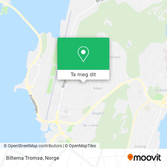Biltema Tromsø kart
