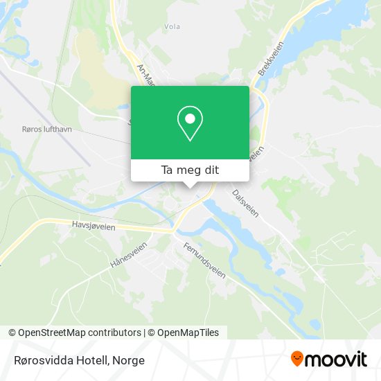 Rørosvidda Hotell kart
