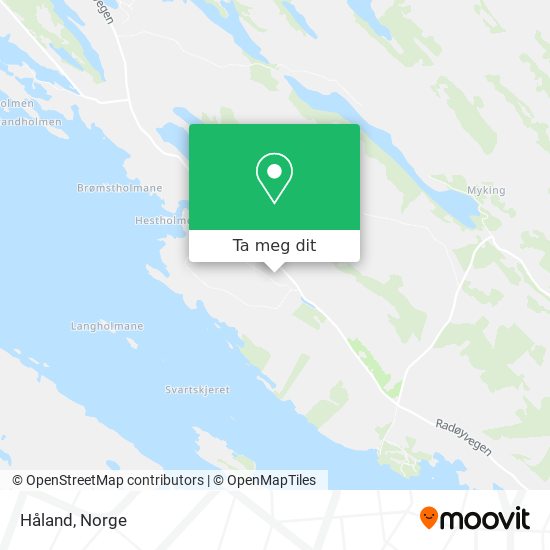 Håland kart