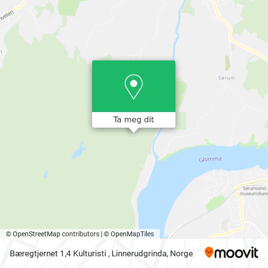 Bæregtjernet 1,4 Kulturisti  , Linnerudgrinda kart