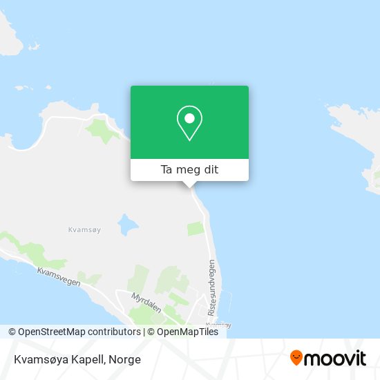 Kvamsøya Kapell kart