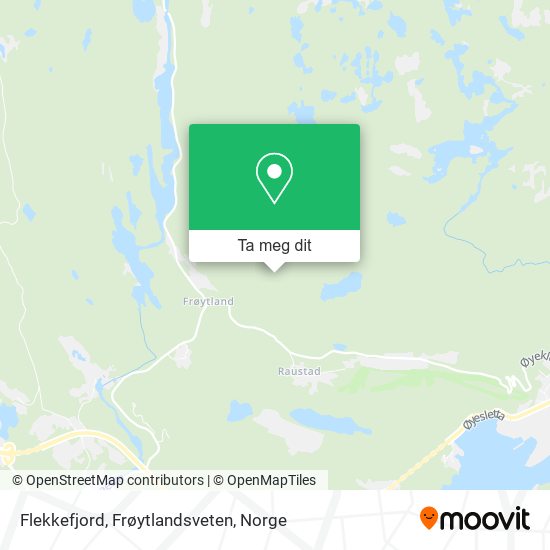 Flekkefjord, Frøytlandsveten kart