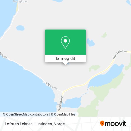 Lofoten Leknes Hustinden kart