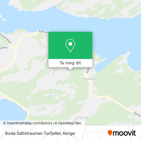 Bodø Saltstraumen Tuvfjellet kart