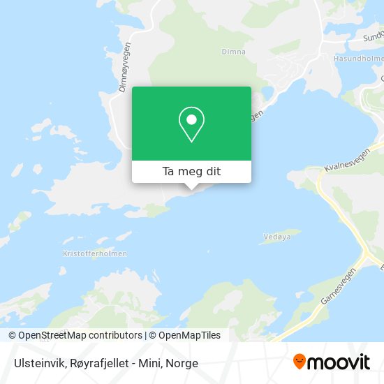 Ulsteinvik, Røyrafjellet - Mini kart