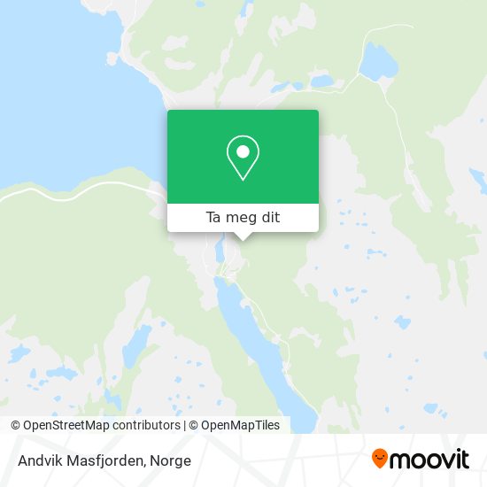 Andvik Masfjorden kart