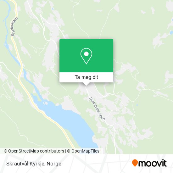 Skrautvål Kyrkje kart