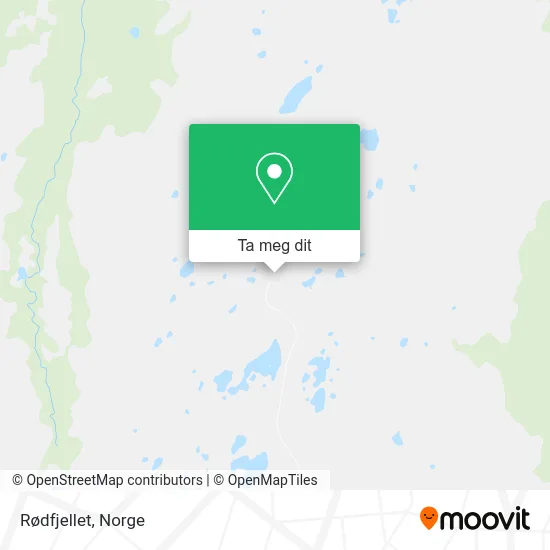 Rødfjellet kart