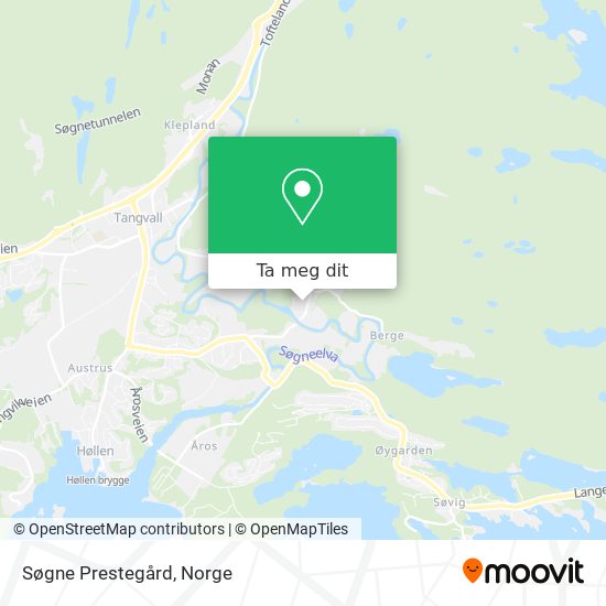 Søgne Prestegård kart