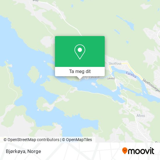 Bjørkøya kart