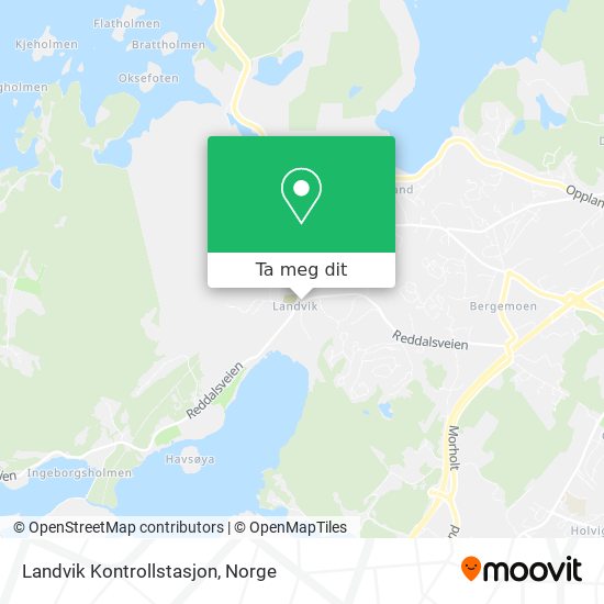 Landvik Kontrollstasjon kart