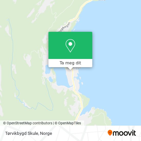 Tørvikbygd Skule kart