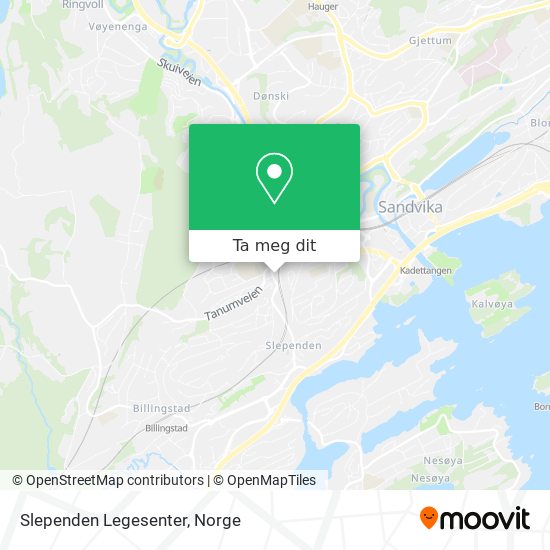 Slependen Legesenter kart