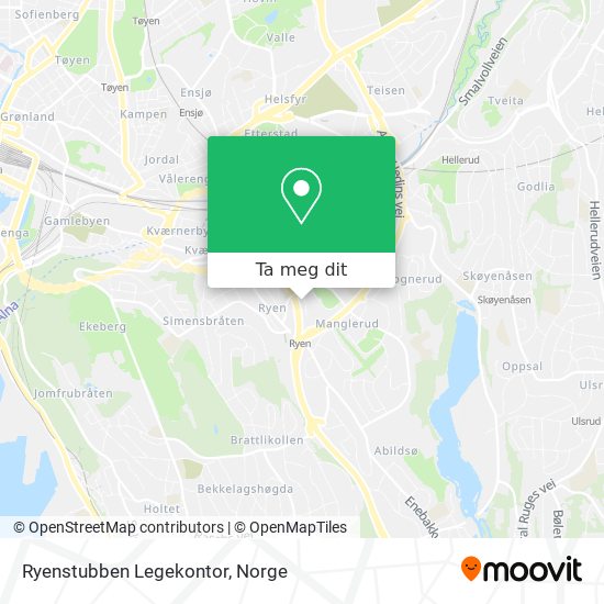 Ryenstubben Legekontor kart
