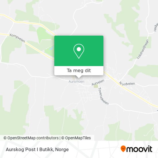 Aurskog Post I Butikk kart