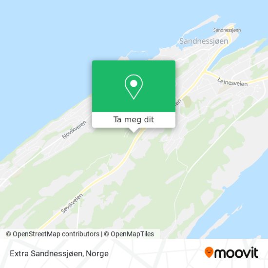 Extra Sandnessjøen kart