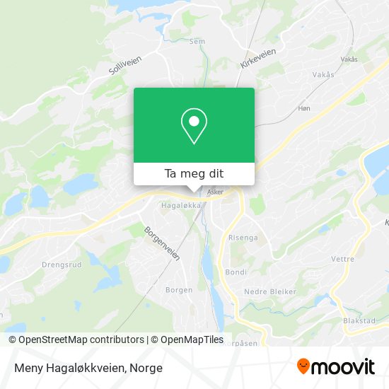 Meny Hagaløkkveien kart