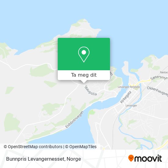 Bunnpris Levangernesset kart