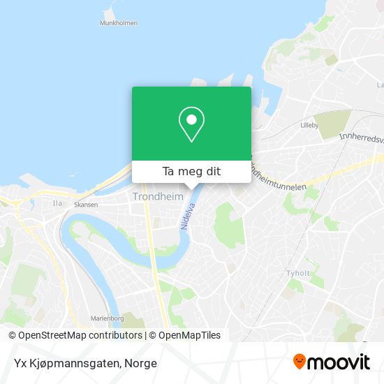 Yx Kjøpmannsgaten kart