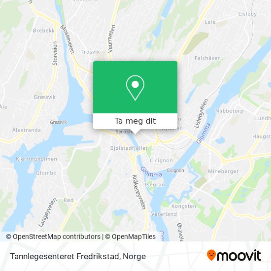 Tannlegesenteret Fredrikstad kart