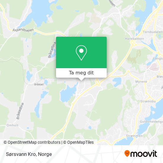 Sørsvann Kro kart