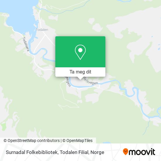Surnadal Folkebibliotek, Todalen Filial kart