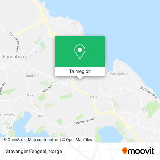 Stavanger Fengsel kart