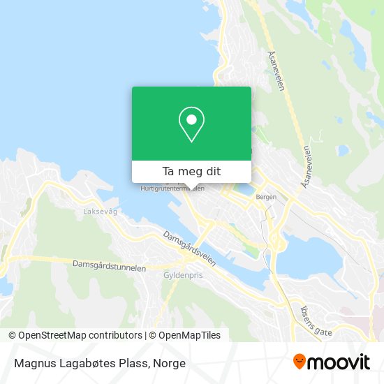 Magnus Lagabøtes Plass kart