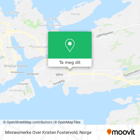 Minnesmerke Over Kristen Fostervold kart