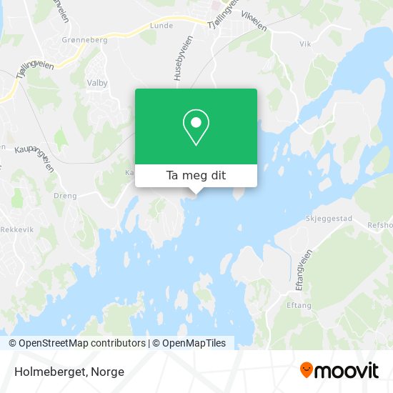 Holmeberget kart