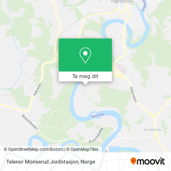 Telenor Monserud Jordstasjon kart