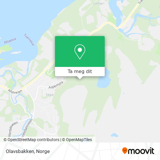 Olavsbakken kart