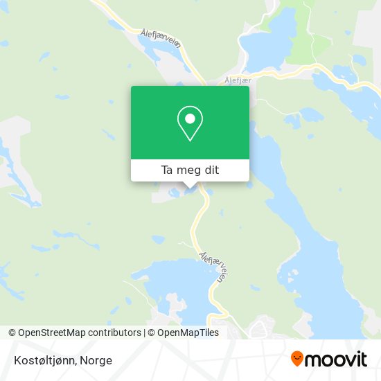 Kostøltjønn kart