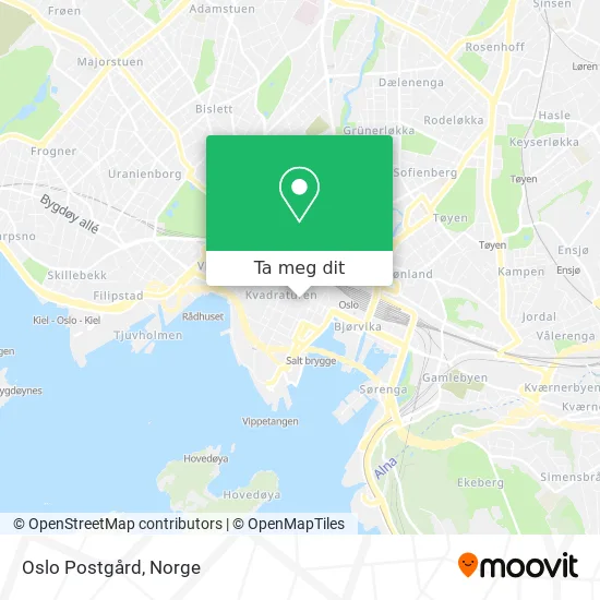 Oslo Postgård kart