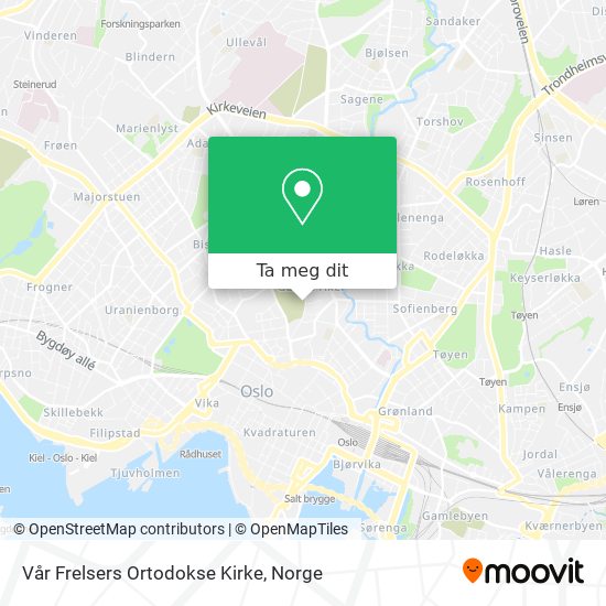 Vår Frelsers Ortodokse Kirke kart
