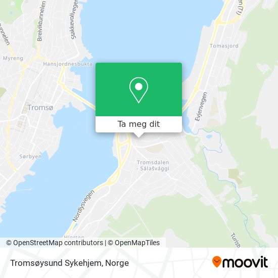 Tromsøysund Sykehjem kart