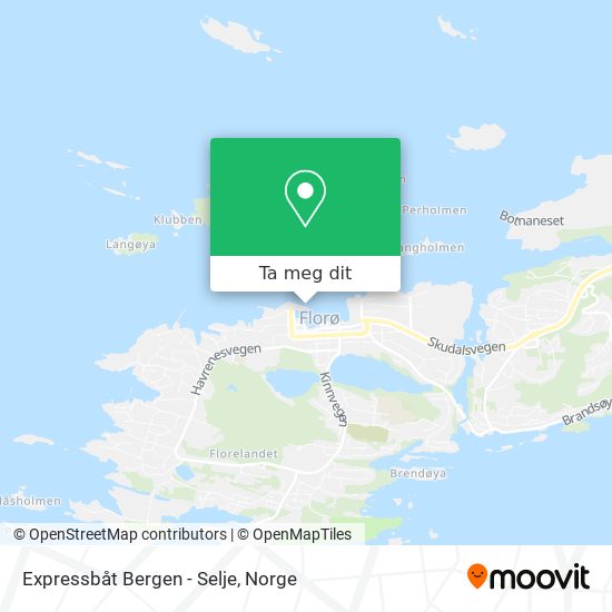 Expressbåt Bergen - Selje kart