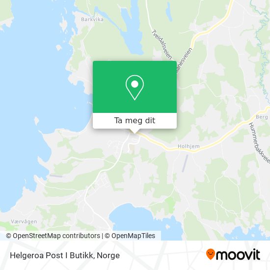 Helgeroa Post I Butikk kart