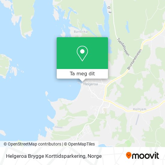Helgeroa Brygge Korttidsparkering kart