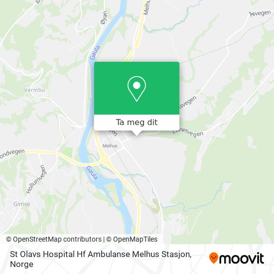 St Olavs Hospital Hf Ambulanse Melhus Stasjon kart