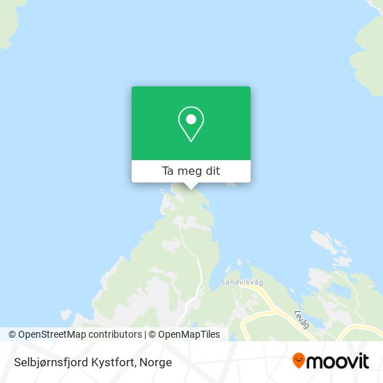 Selbjørnsfjord Kystfort kart