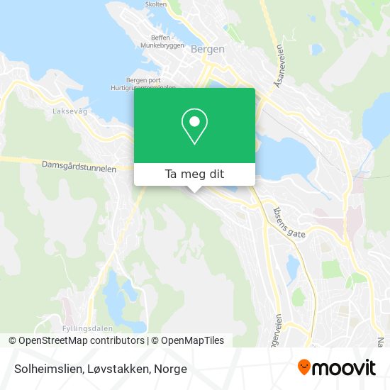 Solheimslien, Løvstakken kart