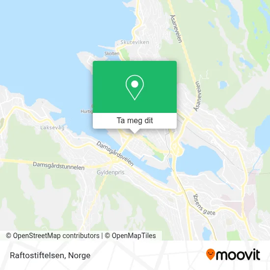 Raftostiftelsen kart