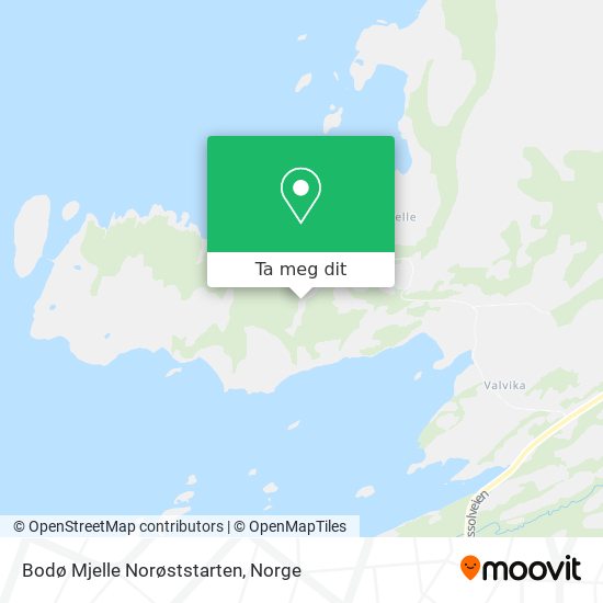 Bodø Mjelle Norøststarten kart