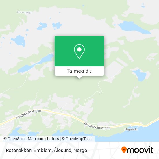 Rotenakken, Emblem, Ålesund kart